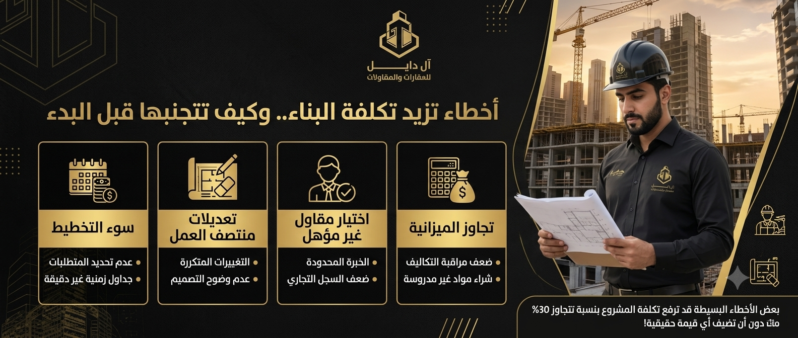 تكلفة البناء