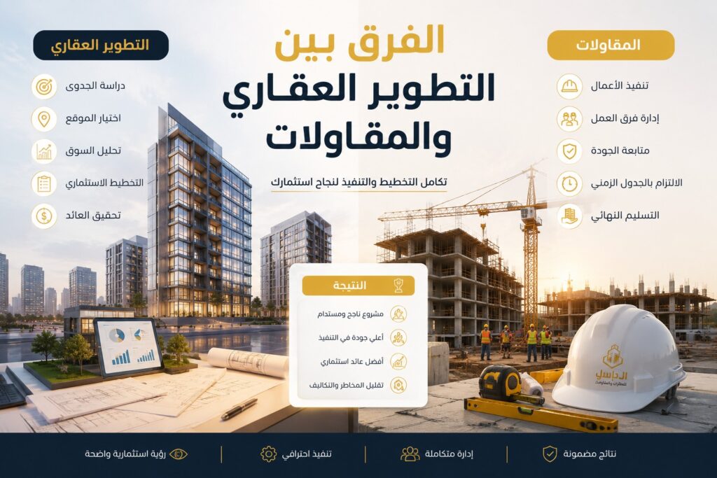المقاولات والاستثمار العقاري